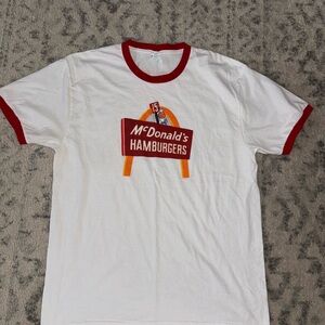 Vintage new McDonald's White and Red Men's T-Shirt s Large